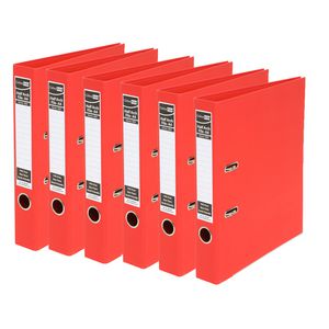 ColourHide A4 2 Ring Half Lever Arch Red 15 Pack