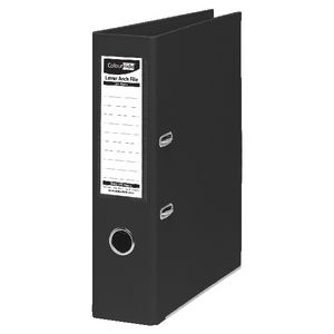 ColourHide Lever Arch Folder A4 2 Ring PE Black