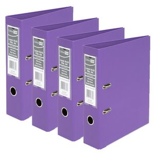 ColourHide A4 2 Ring Lever Arch Purple 12 Pack