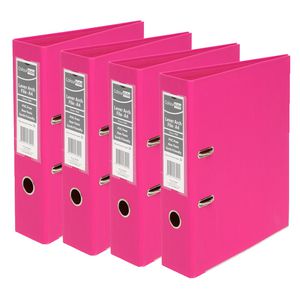 ColourHide A4 2 Ring Lever Arch Pink 12 Pack