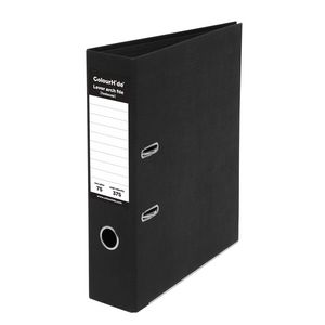 ColourHide Lever Arch Folder Foolscap 2 Ring PE Black