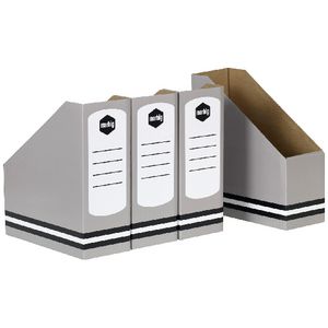 Marbig Standard Magazine Holder Grey 4 Pack