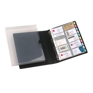 Marbig Business Card Book Case Black