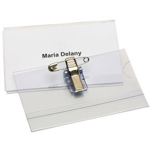 Rexel Convention Card Holders with Pin Clip 10 Pack