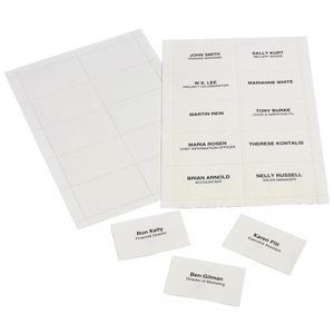 Rexel Insert Cards for Holders 250 Pack