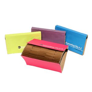 Marbig Foolscap A-Z Expanding File Manilla Assorted