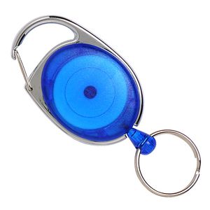 Rexel Retractable Snap Lock Key Holder Blue