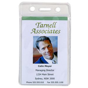 Rexel Soft ID Portrait Pouches 10 Pack