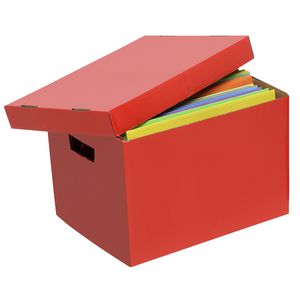 Marbig Coloured Archive Box Red