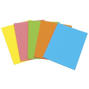 Marbig Writing Pad A4 Fluro 40 Sheets Assorted