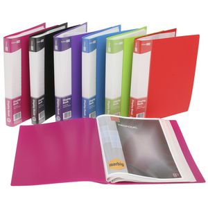 ColourHide A4 Display Book with 40 Pockets Assorted Colours
