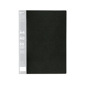 ColourHide My Big Display Book A4 Fixed 40 Pocket Black