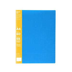 ColourHide My Biggest Display Book A4 Fixed 60 Pocket Blue