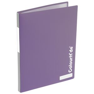 ColourHide My Refillable Display Book A4 20 Pocket Purple