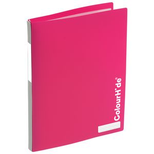 ColourHide My Refillable Display Book A4 20 Pocket Pink