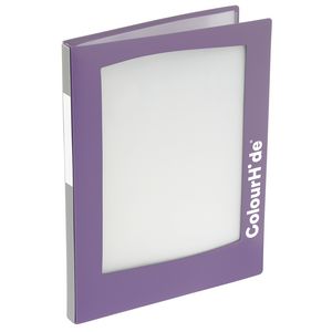 ColourHide A4 Insert Display Book 20 Pocket Refillable Purple