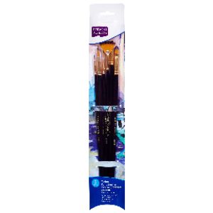 Derwent Academy Taklon Paintbrush Large 6 Pack