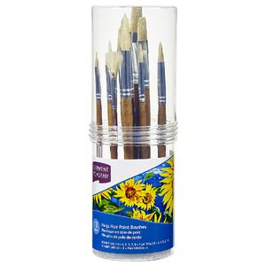 Derwent Academy Hog Hair Paintbrush Small 12 Pack