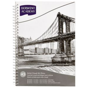 Derwent Academy A5 Board Visual Diary Portrait