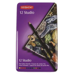 Derwent Studio Coloured Pencils 12 Pack