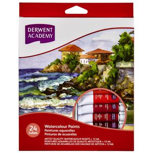 Derwent Academy Watercolour Paints 24 Pack