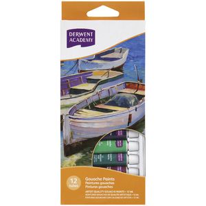 Derwent Academy Gouache Paints 12 Pack