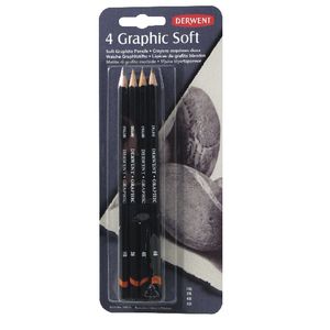 Derwent Graphic Soft Pencils 4 Pack