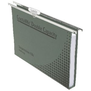 Crystalfile Foolscap Double Capacity Suspension Files 10 Pack