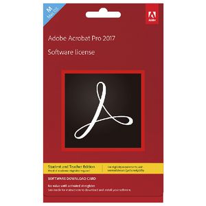 Adobe Acrobat Pro 2017 Mac Education Edition Card