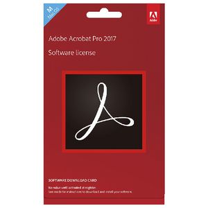 Adobe Acrobat Pro 2017 Mac Edition Card