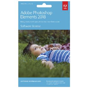 Adobe Photoshop Elements 2018 Card