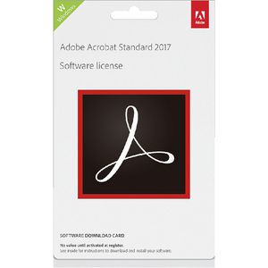 Adobe Acrobat Standard 2017 Windows Edition Card