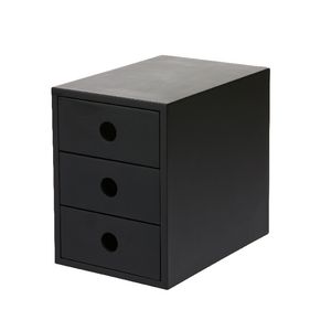 Ampersand Drawers 3 High Black