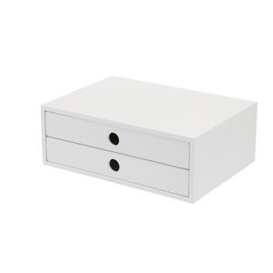 Ampersand A4 Storage Drawers 2 High White
