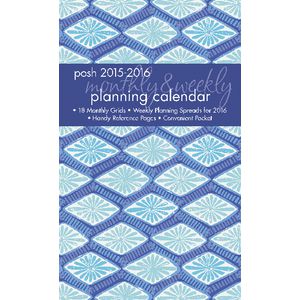 2016 Monthly and Weekly Planner Posh Indigo