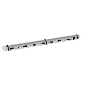 mbeat Multi Function USB Hub Dock Silver