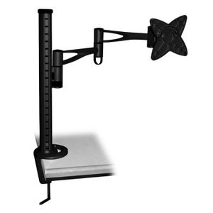 Brateck LCD Monitor Table Stand with Arm and Desk Clamp Black