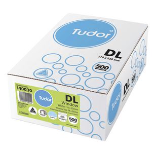 Tudor DL Window Envelopes White 500 Pack