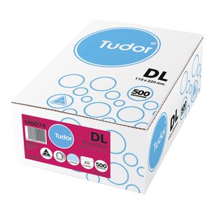 Tudor DL Plain Face Envelopes White 500 Pack