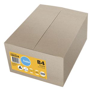 Tudor B4 Gold Pocket Envelopes 250 Pack