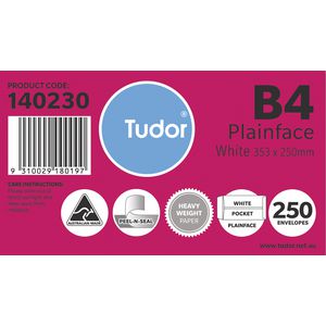 Tudor B4 Plainface Envelopes 250 Pack