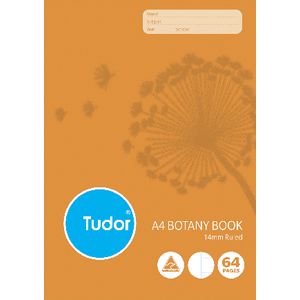 Tudor A4 Botany Book 14mm 64 Page