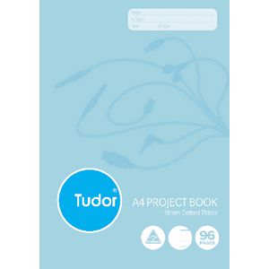 Tudor A4 Project Book 18mm 96 Page