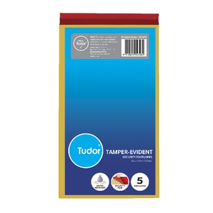 Tudor PolyTough Tamper Evident Envelopes Gold 125x230 5 Pack
