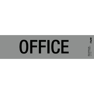 Apli Office Self Adhesive Sign Silver