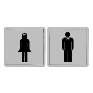 Apli Male/Female Symbols Self Adhesive Sign 2 Pack