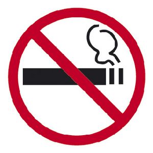 Apli No Smoking Self Adhesive Sign