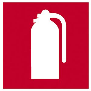 Apli Fire Extinguisher Self Adhesive Sign