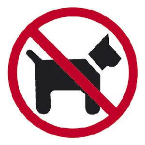 Apli No Pets Self Adhesive Sign