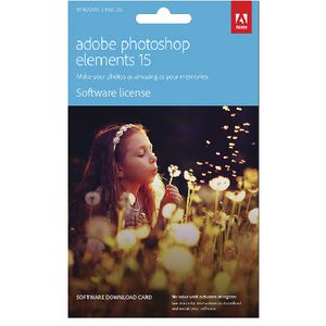 Adobe Photoshop Elements 15 PC or Mac Card
